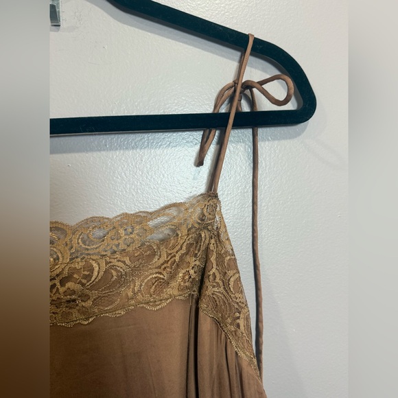 Aerie Shine Mini Dress in Bronze, Size L- NWT - Picture 4 of 8